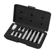 Jogo de bits spline com encaixe 1/2 com 11 peças do m5 a m12 stels 1131256 Jogo de bits spline com encaixe 1/2 com 11 peças do m5 a m12 stels 1131256