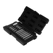 Jogo de bits torx, haste sextavada 10mm, crv, encaixe 1/2pol., caixa plastica, 15pcs // stels Jogo de bits torx, haste sextavada 10mm, crv, encaixe 1/2pol., caixa plastica, 15pcs // stels