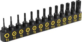 Jogo de Bits Torx LEXIVON de 13 Peças, Antiviolação, T4 a T40 Jogo de Bits Torx LEXIVON de 13 Peças, Antiviolação, T4 a T40