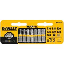 Jogo de Bits Torx para Parafusadeira com 7 Peças Dewalt Dwa1ts-7
