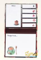 Jogo De Bloco De Notas + Memo Sticks Cor:Donuts