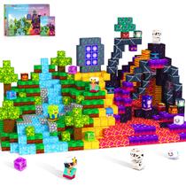 Jogo de blocos magnéticos MyWodGame 150 unidades para crianças de 3 a 16 anos