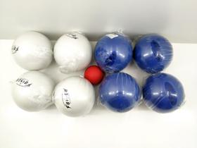 Jogo de Bocha Bola de Massa Faísca Tradicional C/8 Bolas + Balin 1,380Kg Jogo de Bocha Bola de Massa Faísca Tradicional C/8 Bolas + Balin 1,380Kg