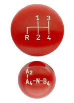 Jogo de bola de câmbio toyota bandeirantes 4 marchas red 4x4 vermelha com indicação