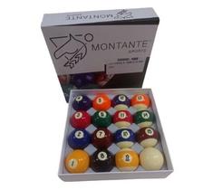 Jogo de Bola Faixada 54MM Montante p/ Sinuca /Bilhar/Snooker