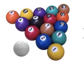 Jogo de Bolas 50 mm Bilhar Sinuca Snooker - Bilhares Engers -