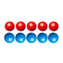 Jogo De Bolas Sinuca Bilhar Lisas Mata Mata 54Mm Vermelho/ul Jogo De Bolas Sinuca Bilhar Lisas Mata Mata 54Mm Vermelho/ul