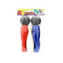 Jogo de boliche grande de brinquedo infantil 6 pinos 2 bolas