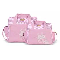Jogo de Bolsas Maternidade e Frasqueira 2 Peças Girafa Bebê - Mave Baby