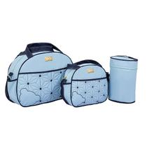 Jogo de Bolsas Maternidade Zoo Baby 3 Peças Bolsa Grande / Média - Frasqueira Térmica Mave Baby