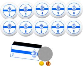 Jogo de botão oficial Dinamo Moscou Jogo de botão oficial Dinamo Moscou