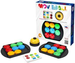 Jogo De Botões Brinquedo Educativo Move Ball Cartas Infantil