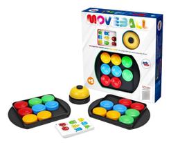Jogo De Botões Brinquedo Educativo Move Ball Cartas Infantil