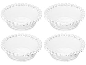 Jogo de bowls em cristal Wolff Pearl 12cm 4 peças Jogo de bowls em cristal Wolff Pearl 12cm 4 peças