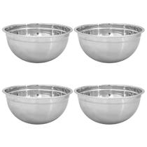 Jogo De Bowls Para Confeitaria Com 3,9 Litros Tigela Inox Com 4 Unidades