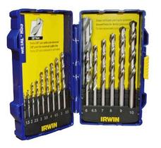 Jogo de broca aço rapido 1,5 a 10mm (15pc) estojo plast irwin Jogo de broca aço rapido 1,5 a 10mm (15pc) estojo plast irwin