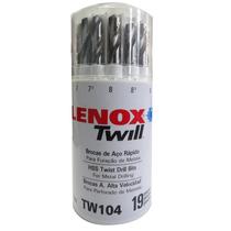 Jogo de Broca Ar Hp 1 a 10mm 19 Peças TW104 Lenox Twill Jogo de Broca Ar Hp 1 a 10mm 19 Peças TW104 Lenox Twill