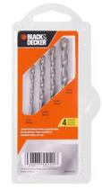 Jogo de broca black decker p/concreto c/4pcs