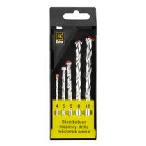 Jogo de broca com 5 Peças C/ Ponta De Widia/vidia - Eda Jogo de broca com 5 Peças C/ Ponta De Widia/vidia - Eda