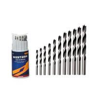 Jogo de broca de aco carbono para madeira com 11 pecas + estojo