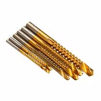 Jogo De Broca De Corte Lateral Hss 6 Peças Titânio Charbs