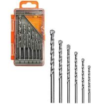 Jogo De Broca De Videa Para Parede 3 4 5 6 7 8Mm Com 6 Pecas + Estojo - Rio chens