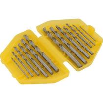Jogo De Brocas Aço Rápido 1/16 A 1/4 Din338 Com 13 Peças -