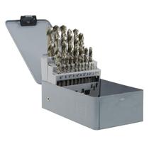 Jogo de Brocas Aço Rápido 1,00 mm A 13,00 mm 25 Peças DIN 338 HT