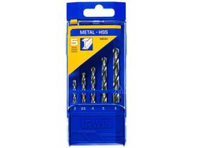 Jogo de Brocas Aço Rápido Com 5 Peças 3-6mm - 1865307 - IRWIN
