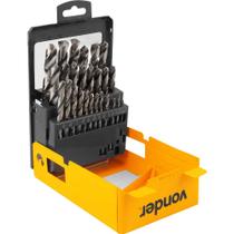 Jogo De Brocas Aço Rápido Din 338 1/16 A 1/2 29 Pçs Vonder