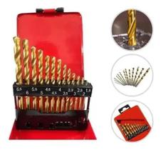 Jogo De Brocas Aço Rápido Titânio 13 Peças MTX (1,5 - 6,5 mm)