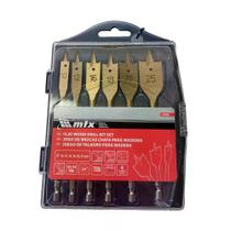 Jogo de Brocas Chata para Madeira com 06 Peças Mtx Jogo de Brocas Chata para Madeira com 06 Peças Mtx