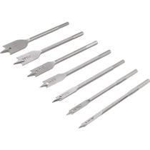 Jogo de Brocas Chatas, com 7 Peças, de 1/4" a 1", Vonder OstenVonder Jogo de Brocas Chatas, com 7 Peças, de 1/4" a 1", Vonder OstenVonder