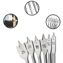 JOGO DE BROCAS CHATAS PARA MADEIRA 10 a 25mm 6 Peças 7040555 SPARTA JOGO DE BROCAS CHATAS PARA MADEIRA 10 a 25mm 6 Peças 7040555 SPARTA