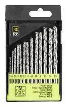 Jogo de brocas com 13 peças aço rápido 9ma - eda Jogo de brocas com 13 peças aço rápido 9ma - eda