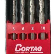 Jogo de brocas com ponta de metal com 4 peças 62307 cortag Jogo de brocas com ponta de metal com 4 peças 62307 cortag