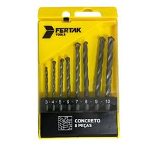 Jogo de Brocas Concreto 8 Peças FERTAK