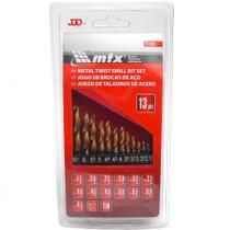 Jogo de Brocas de Aço C/ 13 PÇ - MTX Jogo de Brocas de Aço C/ 13 PÇ - MTX
