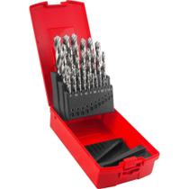 Jogo de Brocas de aço Rápido DIN 338, 1,0 mm a 13,0 mm, com 25 Peças, A114 Dormer OstenVonder Jogo de Brocas de aço Rápido DIN 338, 1,0 mm a 13,0 mm, com 25 Peças, A114 Dormer OstenVonder