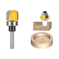 Jogo de Brocas de Roteador de 8mm e 12mm para Carpintaria - Acabamento de Bordas e Arredondamento de Cantos