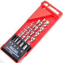 Jogo de brocas de Widia para parede - 4 a 10mm - 5 peças