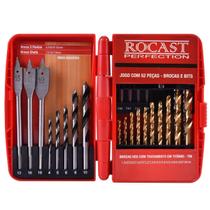 Jogo de Brocas e Bits com 52 Peças - ROCAST-3600001