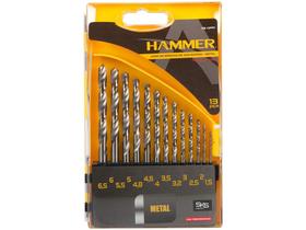 Jogo de Brocas e Bits Hammer 13 peças GYKB13PPF - com Estojo