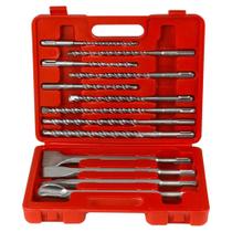 Jogo de Brocas e Talhadeiras SDS Plus 13 Peças Worker