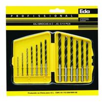 Jogo De Brocas Em Aço Carbono Para Madeira Gesso Pvc 13 Pçs Jogo De Brocas Em Aço Carbono Para Madeira Gesso Pvc 13 Pçs