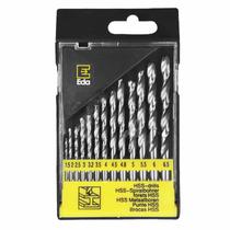 Jogo de Brocas em Aço com 13 Peças de 1,5mm a 6,5mm (Ref.: 9MA) Jogo de Brocas em Aço com 13 Peças de 1,5mm a 6,5mm (Ref.: 9MA)