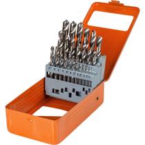 Jogo de Brocas em Aço Rápido 25 Peças 1 - 13mm (410486) - Tactix Jogo de Brocas em Aço Rápido 25 Peças 1 - 13mm (410486) - Tactix