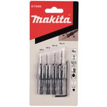 Jogo De Brocas Escareadoras P Madeira 4 Peças D-73455 Makita