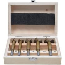 Jogo de Brocas Forstner com 5 Peças Makita P-19875 - Ideais para Fechaduras