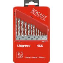 Jogo de Brocas Helicoidais 1,5 a 6,5 mm - HSS - Rocast Jogo de Brocas Helicoidais 1,5 a 6,5 mm - HSS - Rocast